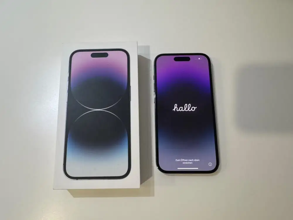 DIJUAL IPHONE 14 PRO 128GB DEEP PURPLE, GARANSI IBOX