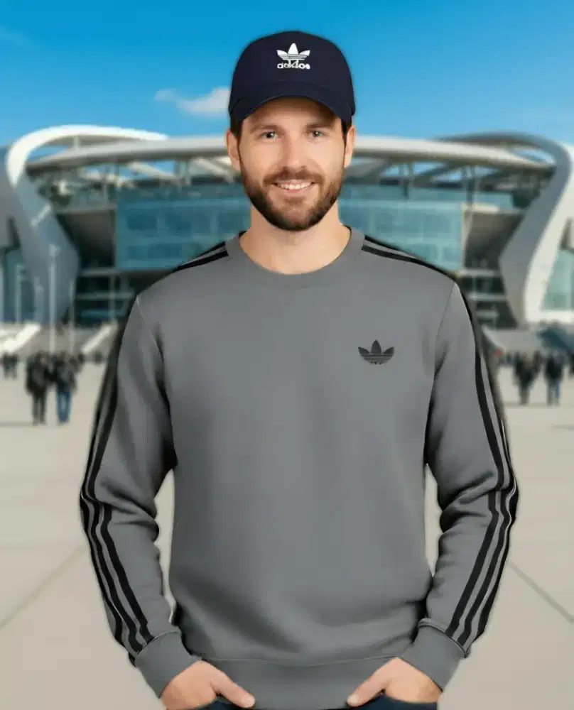 Crewneck Adidas Essentials Original Second Dark Grey size M