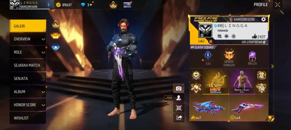 AKUN FREE FIRE Akun Googel