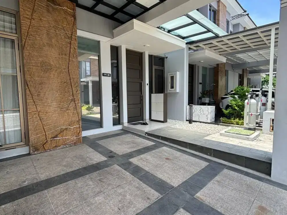RUMAH ZIMBALI COSTA GRAND ISLAND PAKUWON CITY MINIMALIS, FULL FURNISH MEWAH