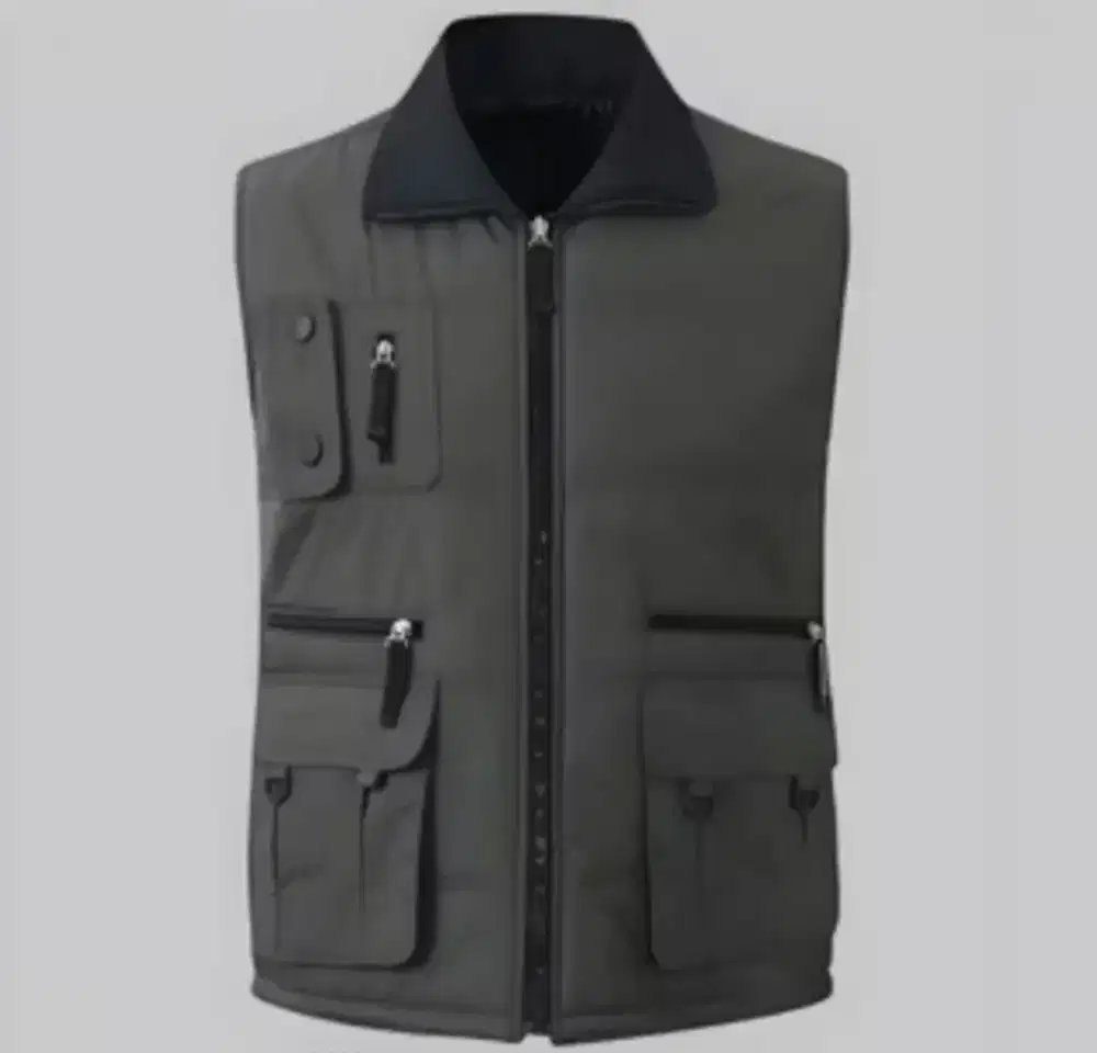 Rompi Vest Jumbo Besar Abu