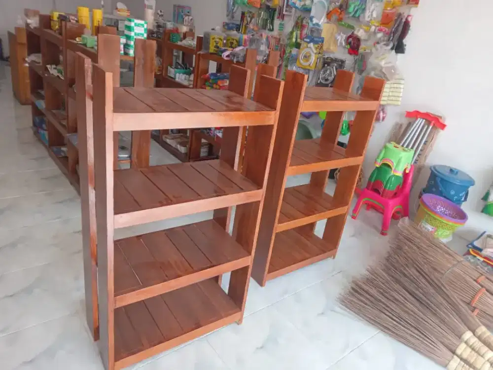 Rak buku, rak sepatu,  rak toko, rak dapur, rak serbaguna