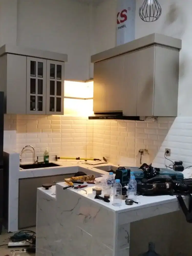 Kitchen set aluminium double layer