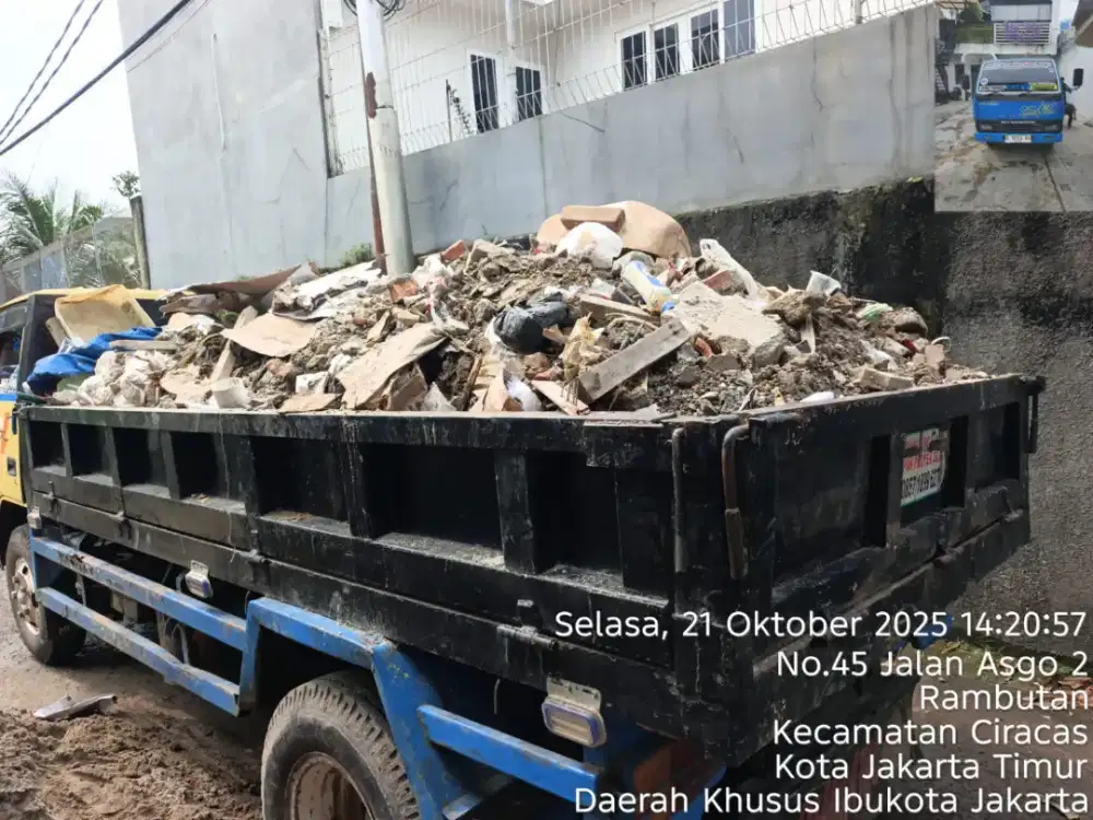 Jasa buang puing dan angkut tanah