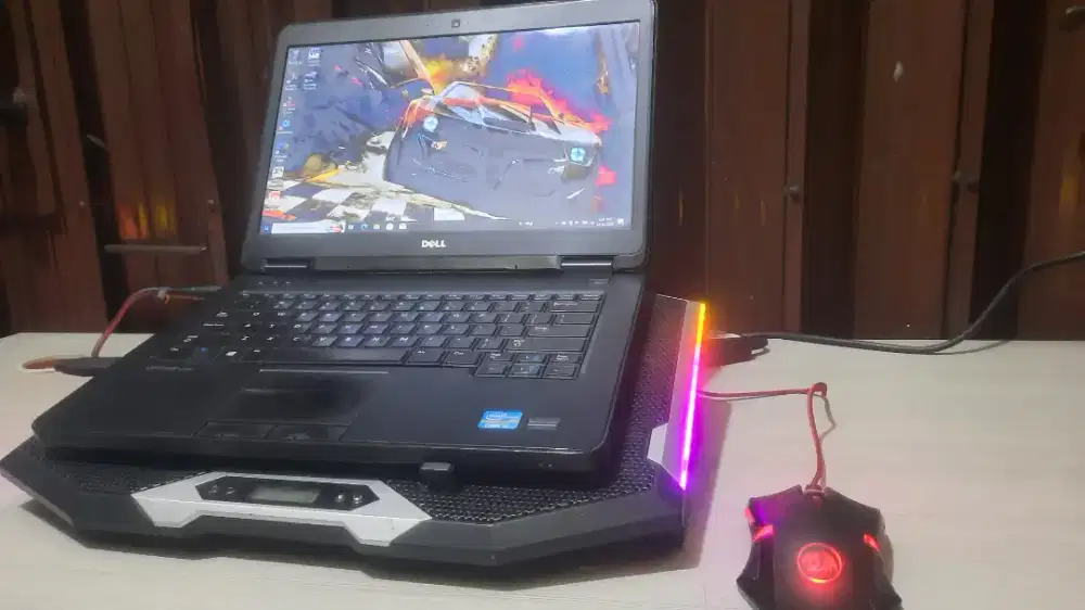 Laptop GEMING-DELL-CORE,i5-4300U/Kipas-RGB/Mouse-RGB(Ram8gb/Hdd-500)BU