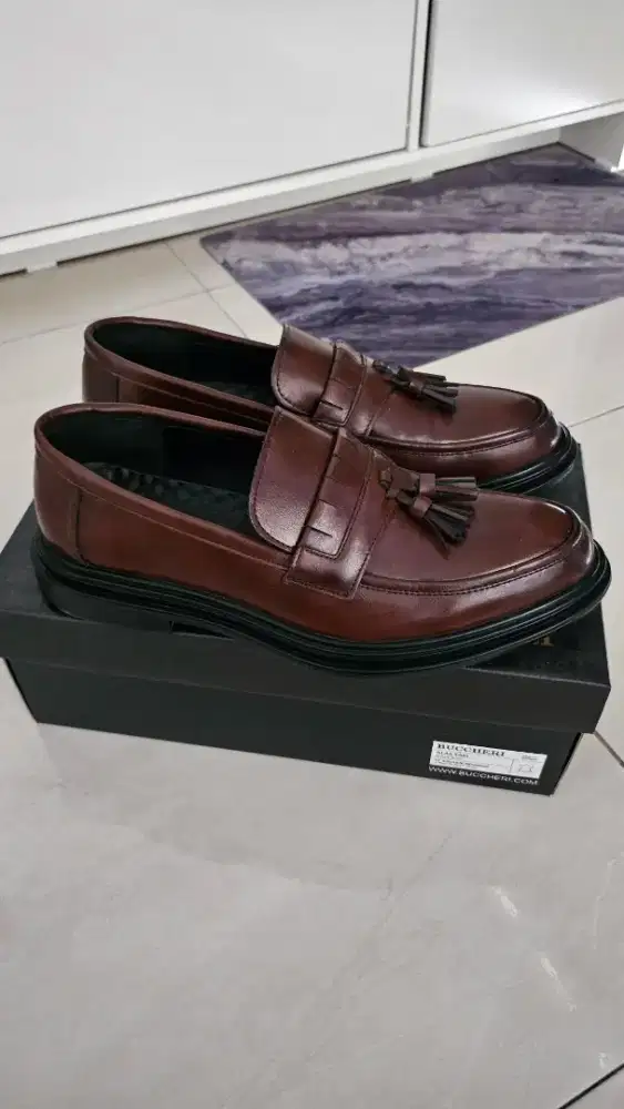 LOAFER.DARK BROWN SIZE 42