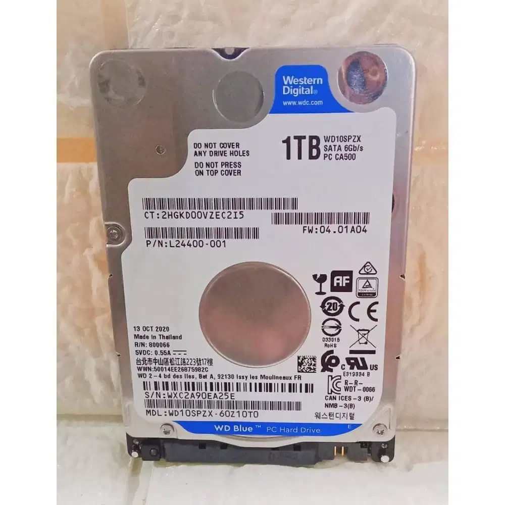HDD Harddisk WD Blue 1TB SATA 6Gb/s Baru for Laptop Notebook Ultrabook