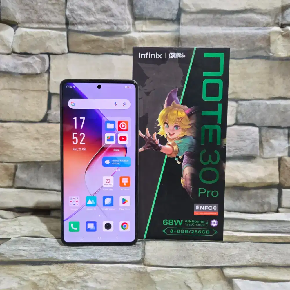 Infinix Note 30 Pro 8/256 4G Fullset Segel Normal Mulus 95%