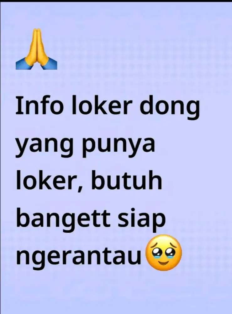 CARI LOKER UNTUK COWO UMUR 20 TAHUN