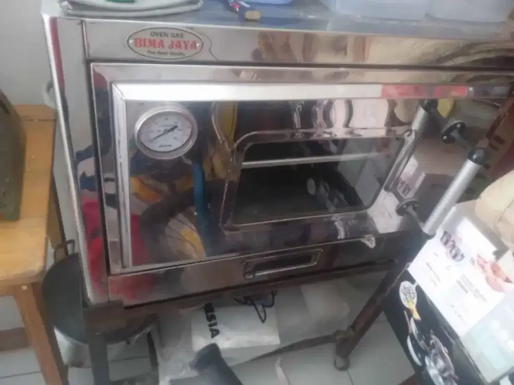 Oven Gas BIMA bahan stainless steel layang 60×40 cm