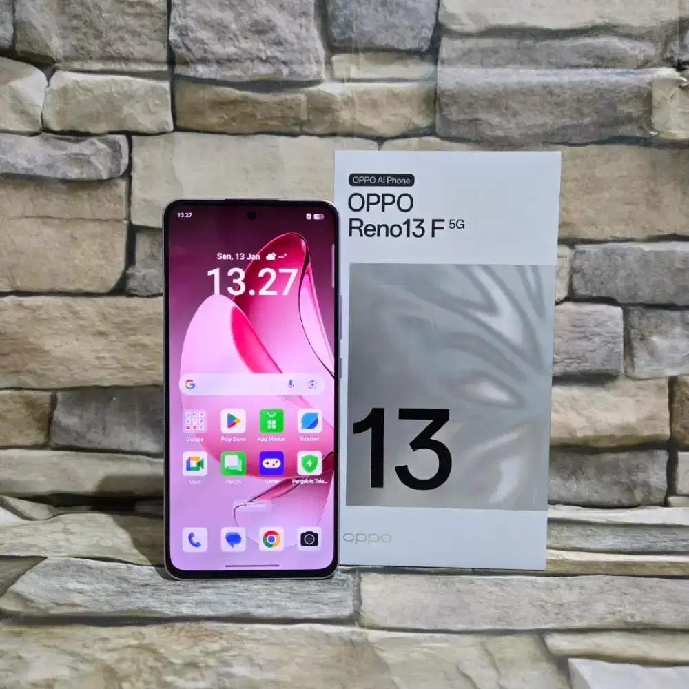 Oppo Reno 13F 5G 12/256 Fullset Segel Normal Mulus 98%,Garansi Resmi