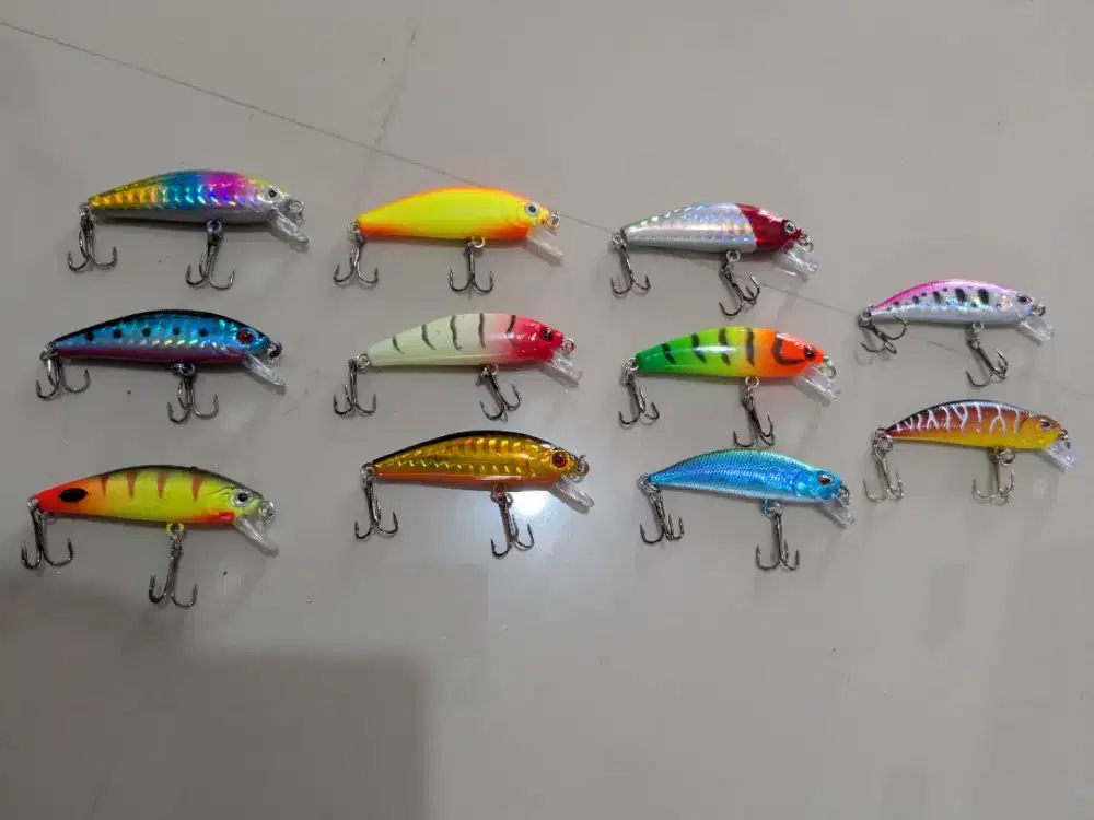 Umpan Minnow mancing casting Warna pilihan