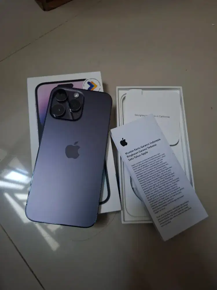 Iphone 14 pro max 256gb ex garansi ibox like new BH 89%