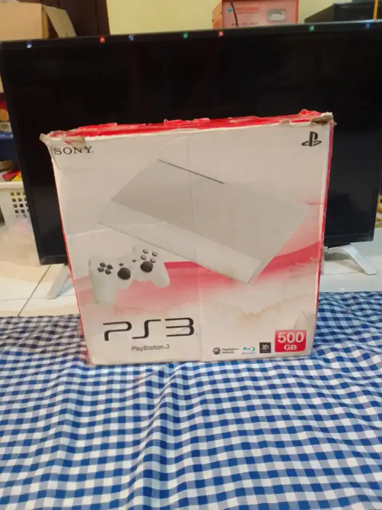 PS3 SLIM 500GB WHITE (BEKAS)