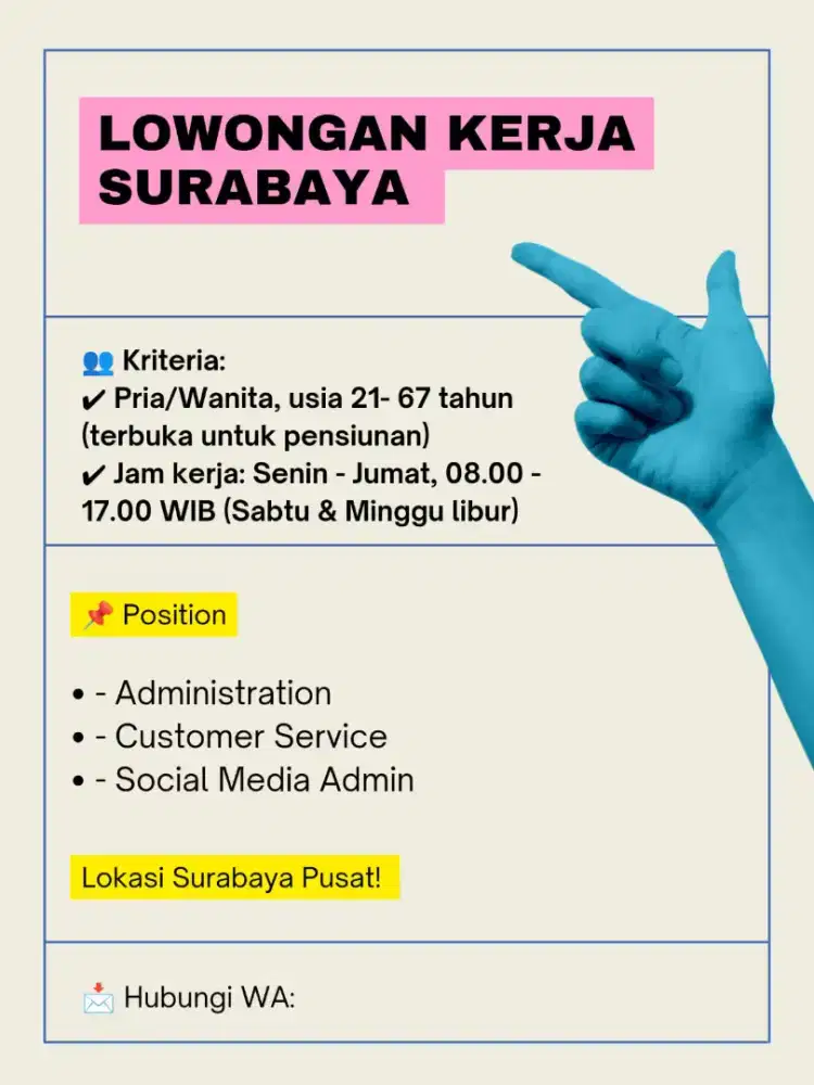 DICARI POSISI LOKER!!!