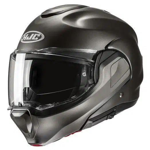 Dijual like New Helm HJC Modular F100 Titanium Matte