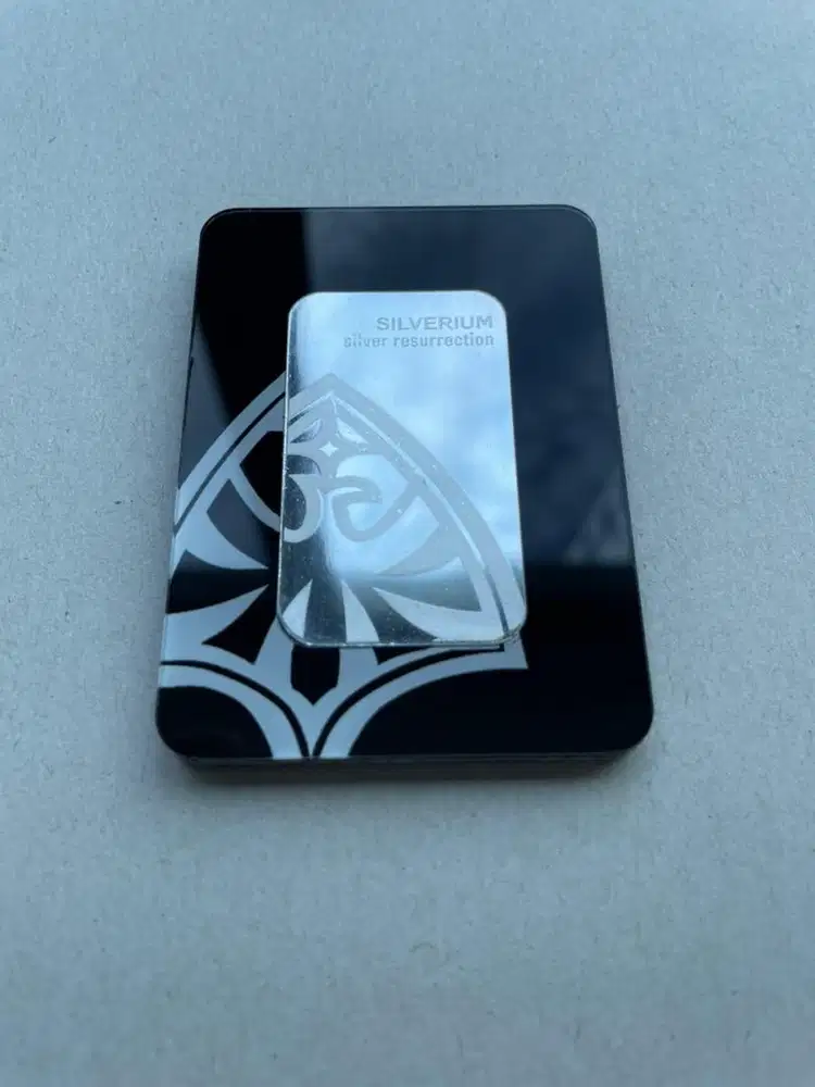 Logam mulia Perak murni 33gram silverium silver