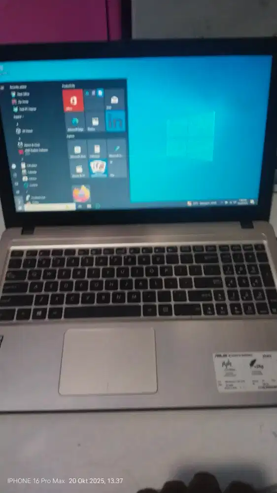 LAPTOP ASUS X540Y AMD E1 RAM 2 HDD 500GB
