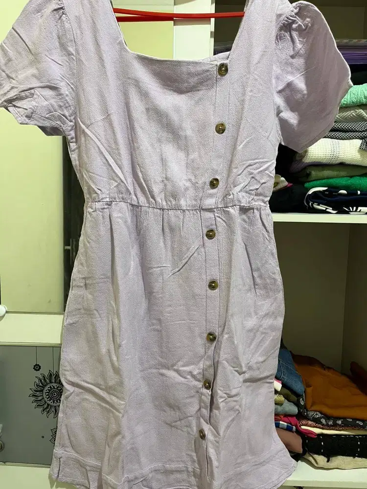 Preloved/ bekas/ thrifting dres warna ungu