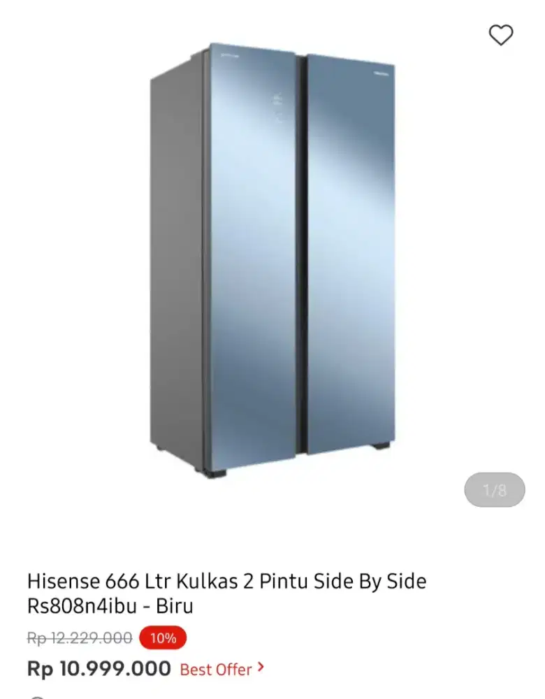 KULKAS HISENSE SBS 666 LITER