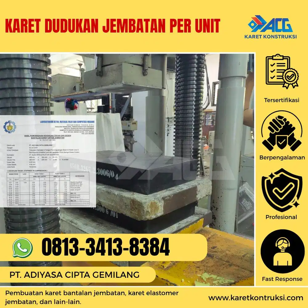 Karet dudukan jembatan per unit