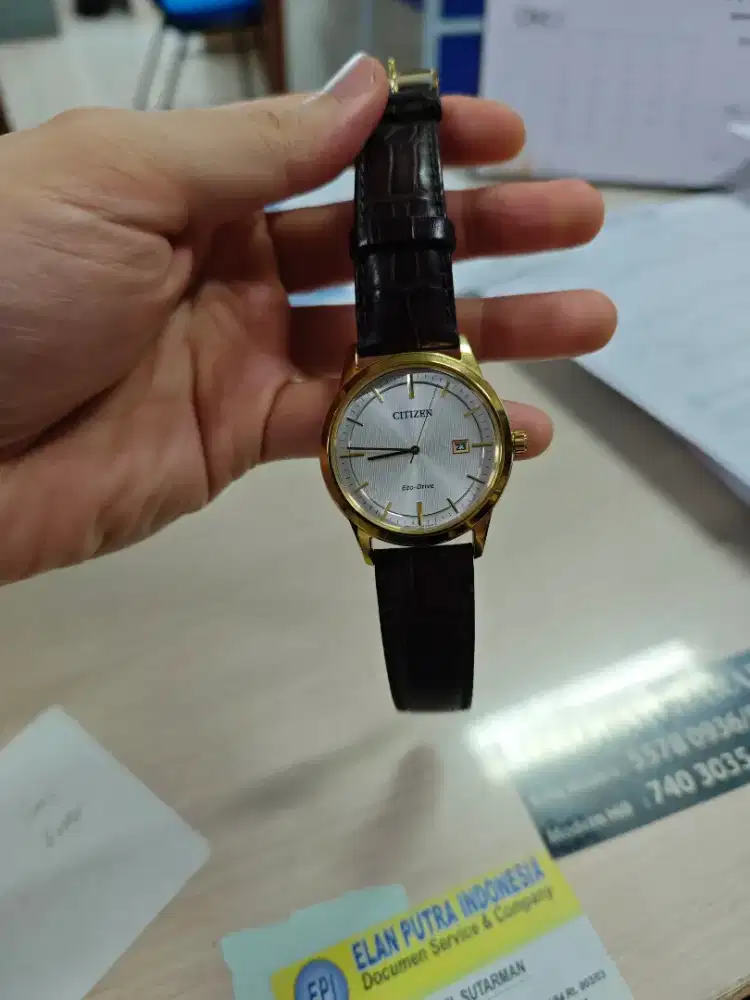 Citizen Solar Eco Drive Watch 39mm Leather Strap