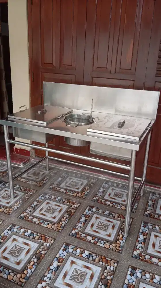 Meja dusting fried chicken stainless