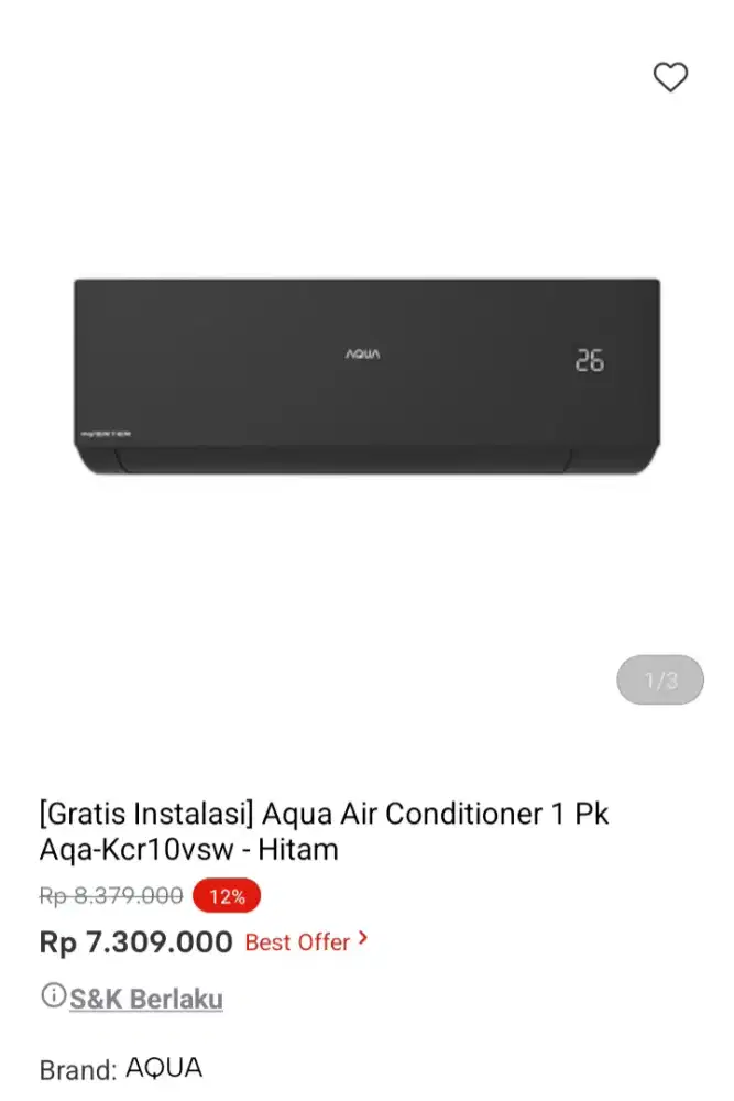 PROMO KREDIT AQUA AC 1PK