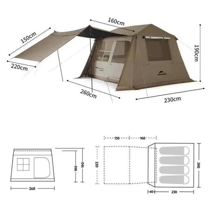 TENDA NATUREHIKE VILLAGE 6.2 (PRELOVED)