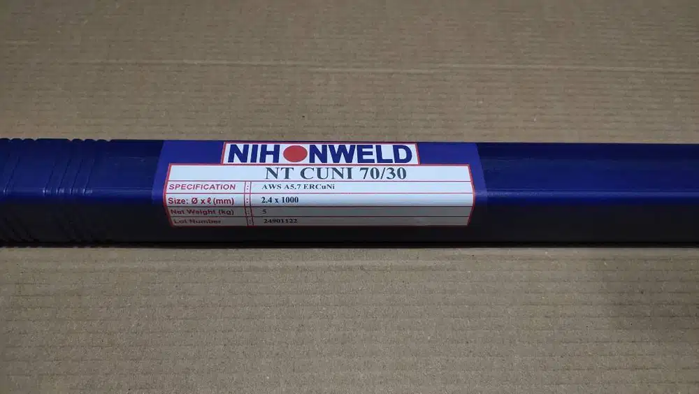 Kawat Las Tig ERCuNi 70/30 Nihonweld Dia 2.4mm
