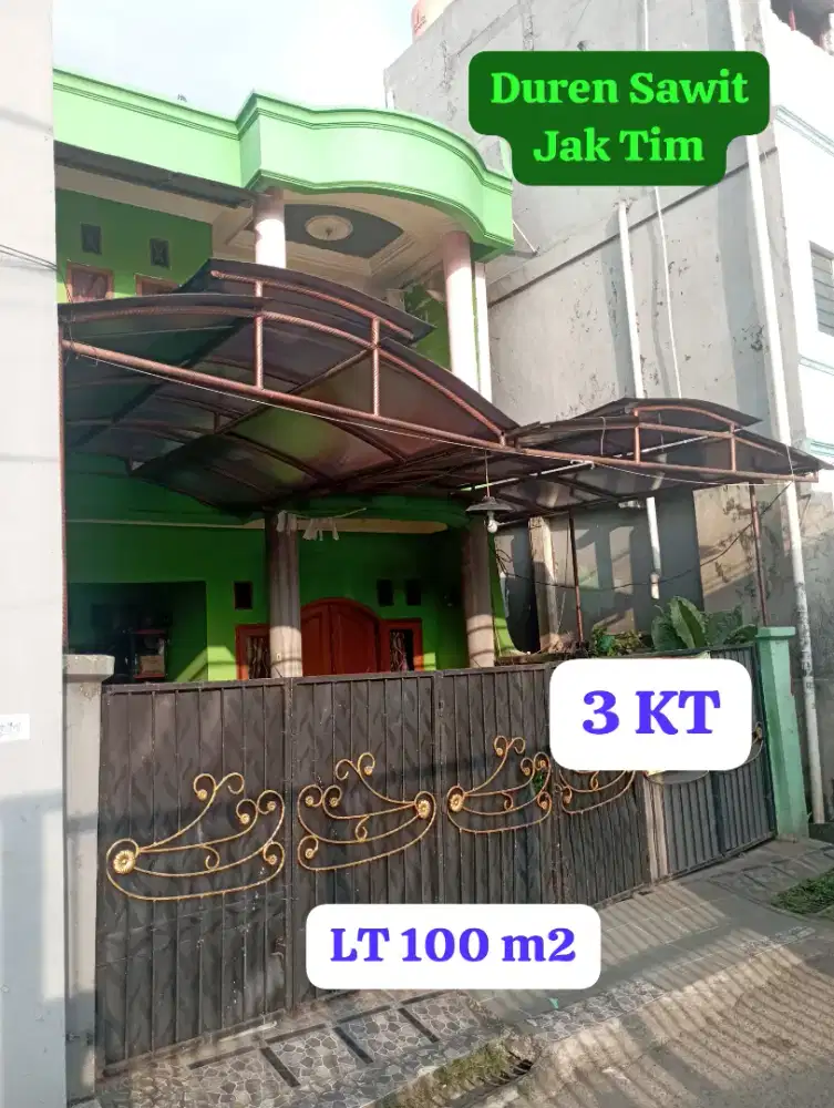 RUMAH Siap Huni Di Duren Sawit (Dekat Jl. Swadaya Raya) Jakarta Timur