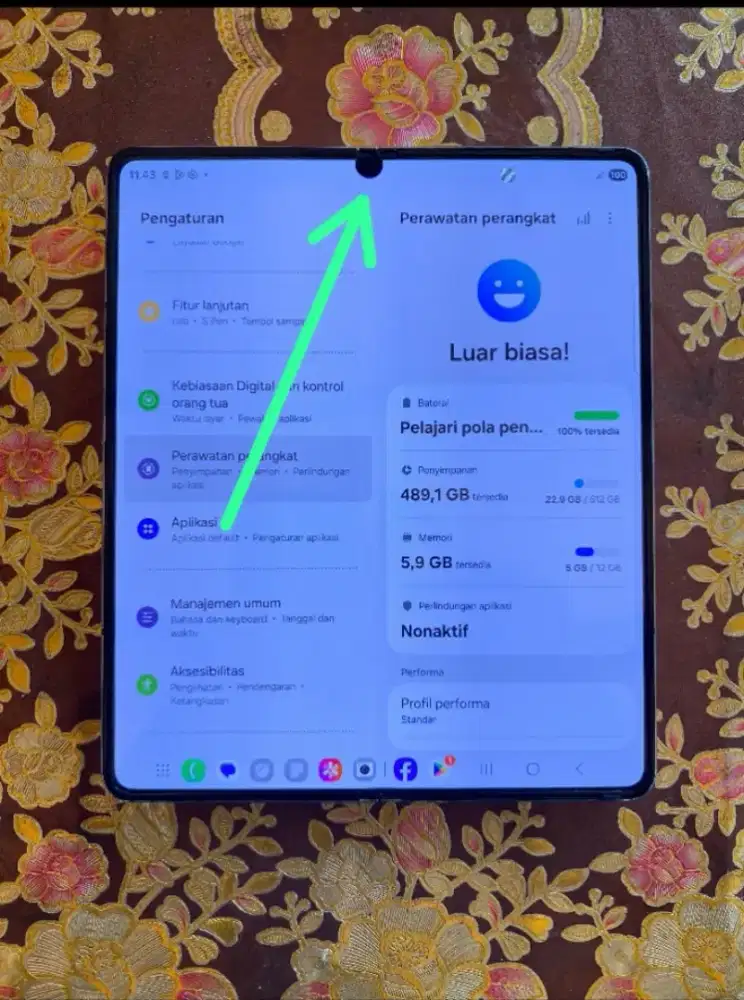 SAMSUNG GALAXY Z FOLD 5 5G Ram 12/512GB