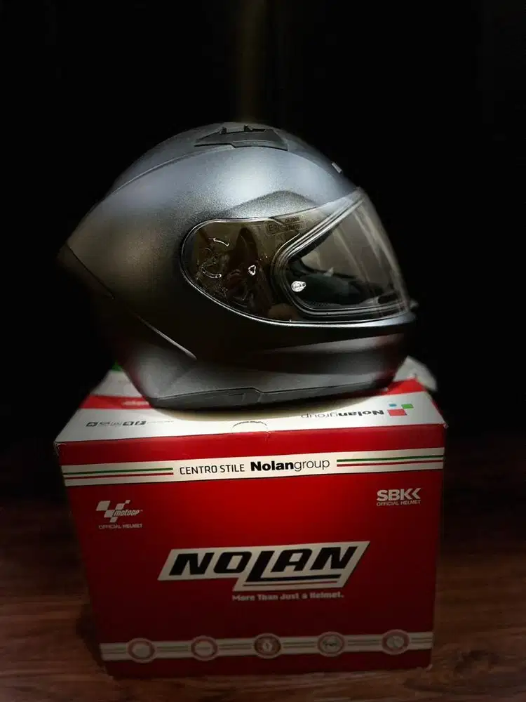 Helm Nolan N606 Special Black Graphite Size XXL Mulus