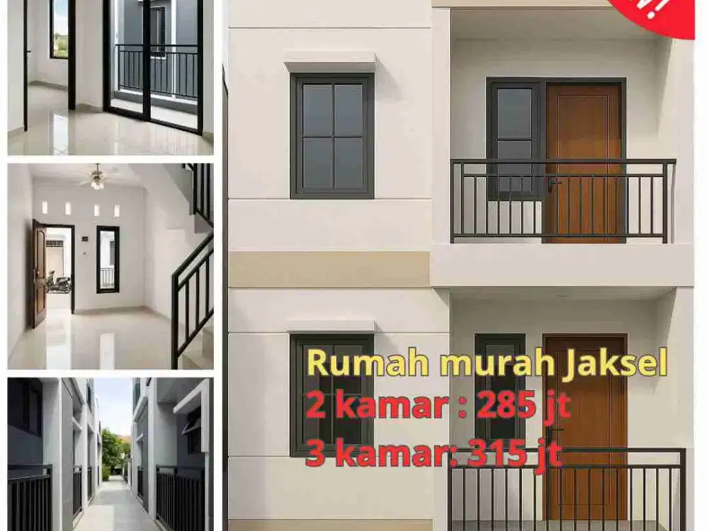 Dijual Rumah minimalis 2 Lantai murah Lokasi strategis di Jagakarsa Jakarta Selatan akses motor Bebas banjir
