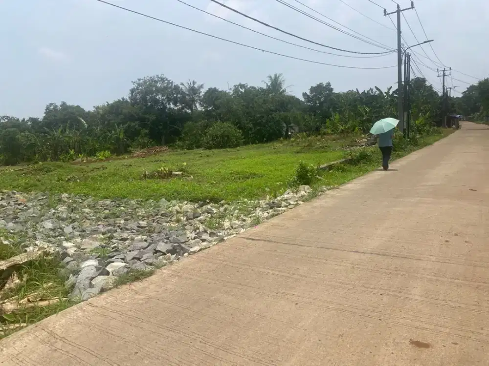 Jual Tanah Kavling Hunian Tepi Jalan 11 Menit Stasiun Jatake Baru