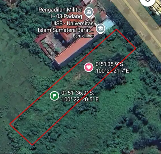 DIJUAL CEPAT TANAH SHM LOKASI STRATEGIS DIKOTA PADANG