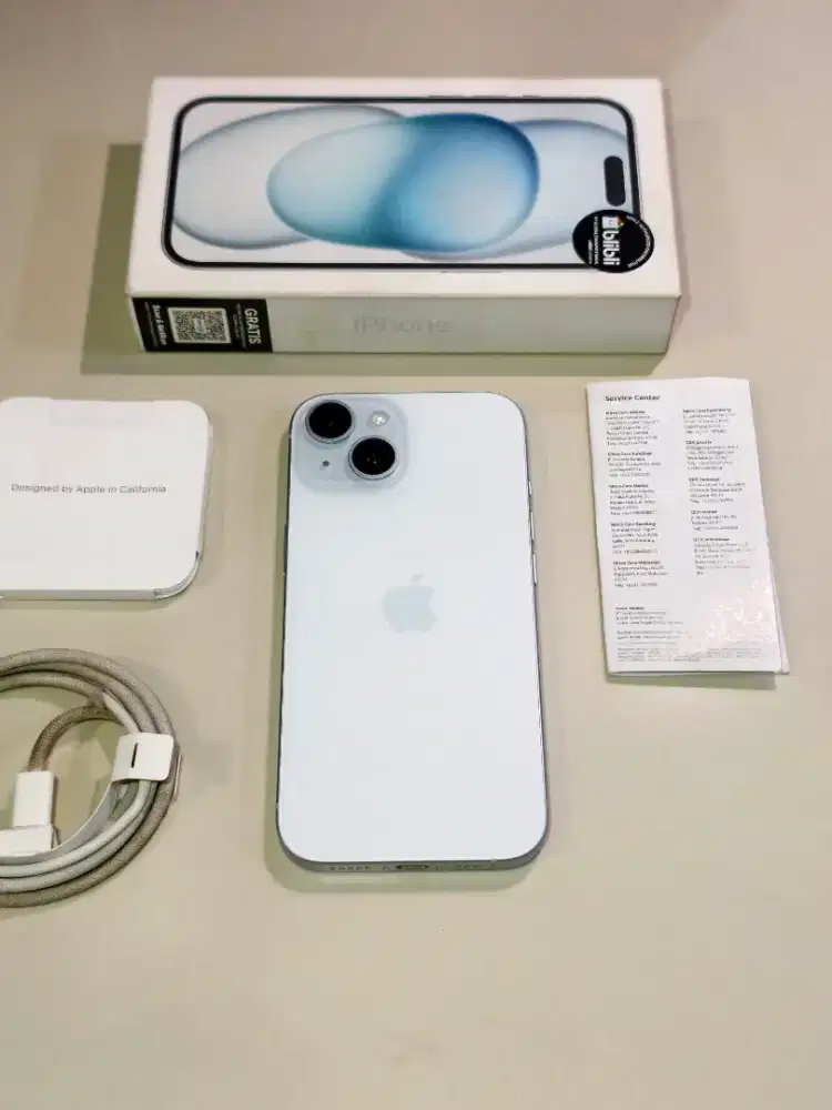 Iphone 15 128gb Blue Resmi Blibli/ibox
