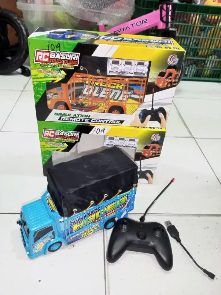 Mainan Anak Rc Truk Oleng Terpal cas
