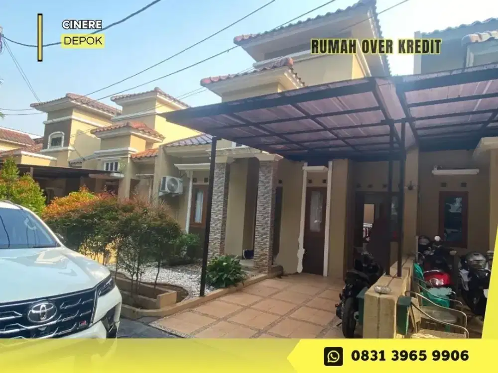Jual Over Kredit rmh 235JT dkt Tol Brigif di Green Cinere Depok