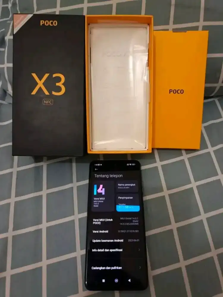 Xiaomi poco X3 nfc 6/64 Fullset ex cewe no minus