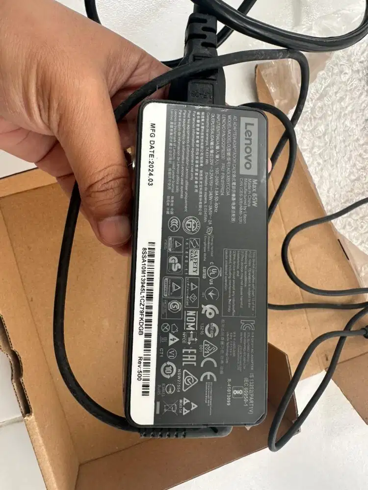 CHARGER LAPTOP LENOVO TYPE C 65 WATT