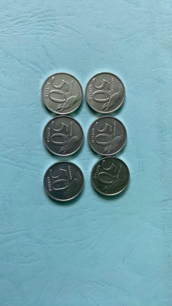 Uang koin kuno 50 perak