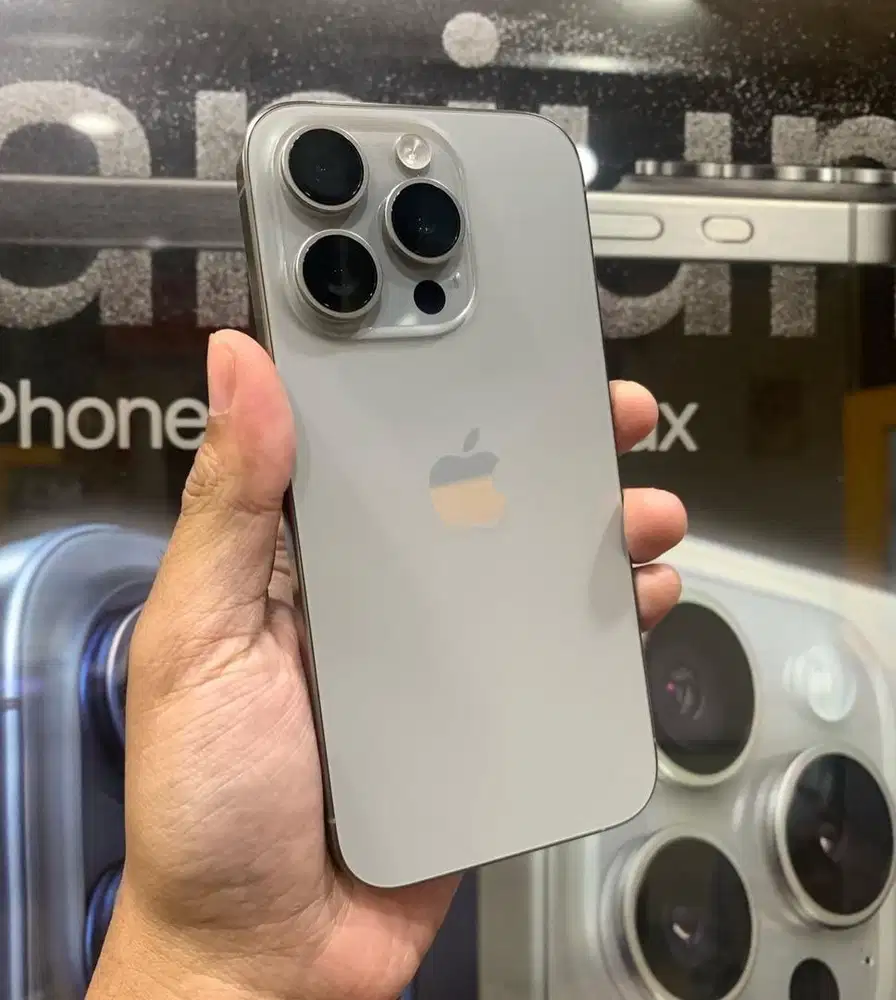 iPhone 15 Pro 128GB Garansi Resmi iBox Natural Titanium
