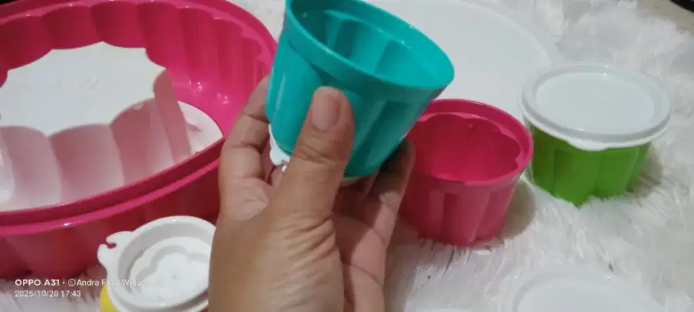 Jell O Set Cetakan jelly Tupperware bekas
