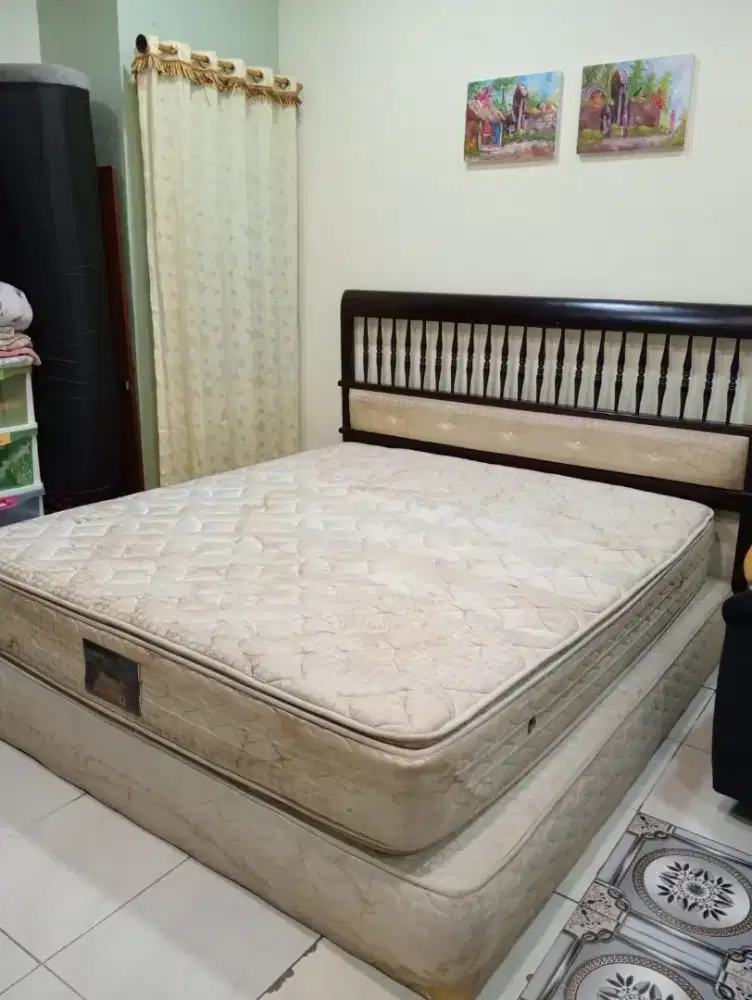 Jual cepat springbed set uniland platinum king size