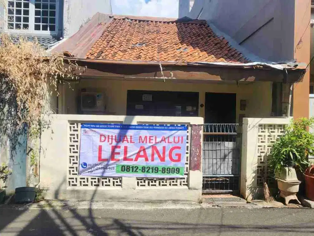 Dilelang rumah jl perikani II no. 25 A cipinang pulo gadung
