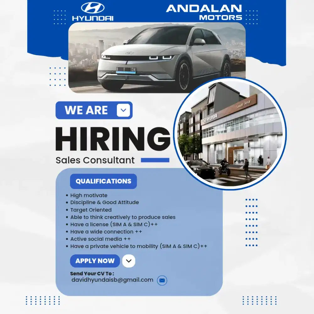 Dibutuhkan Segera Sales Consultant
