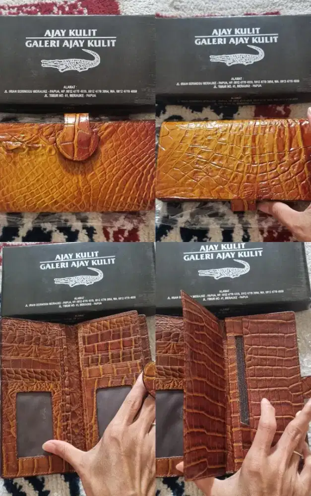 Dompet kulit buaya ORI PAPUA