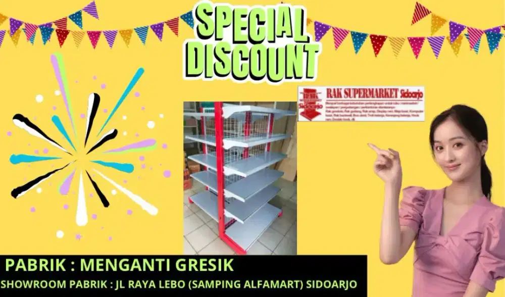 Rak minimarket gondrola rak N