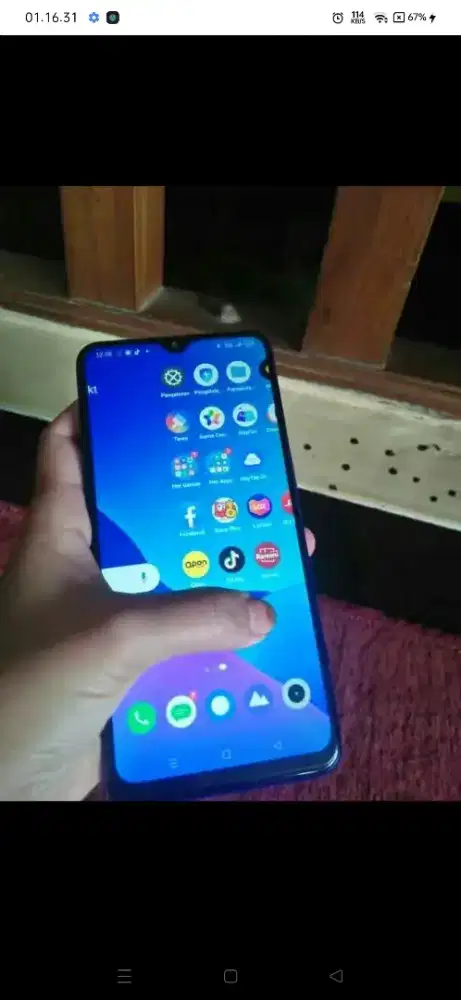 realme 3 pro ram 6/128 min samar ada retak normal